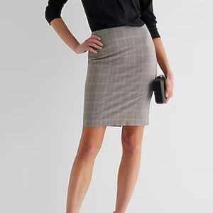 Express mid length high waist pencil work skirt